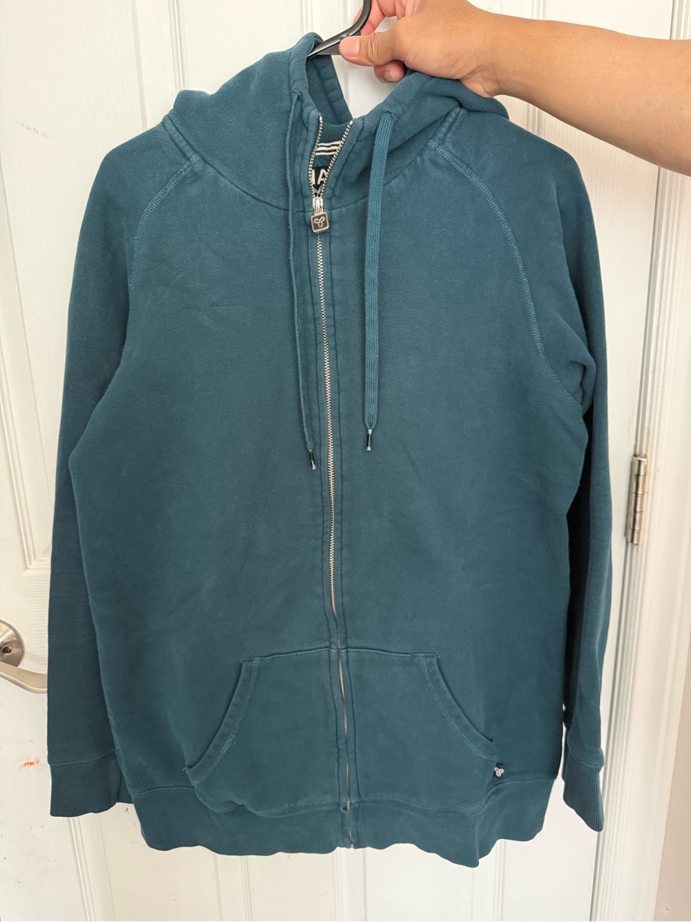 TNA Teal Zip-Up Hoodie Jacket